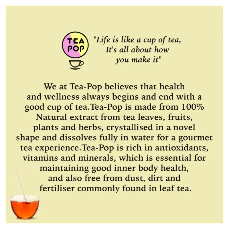 6pk Herbal & Fruit Tea - Tea On-A-Stick! / Tea Pop