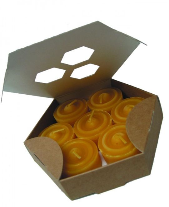 Hovedbilde 7 stk telys i bivoks, uten holder /  Blue®