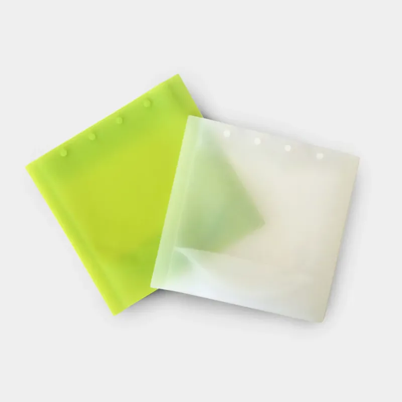 2pk silikonposer- grønn og hvit / GoSili