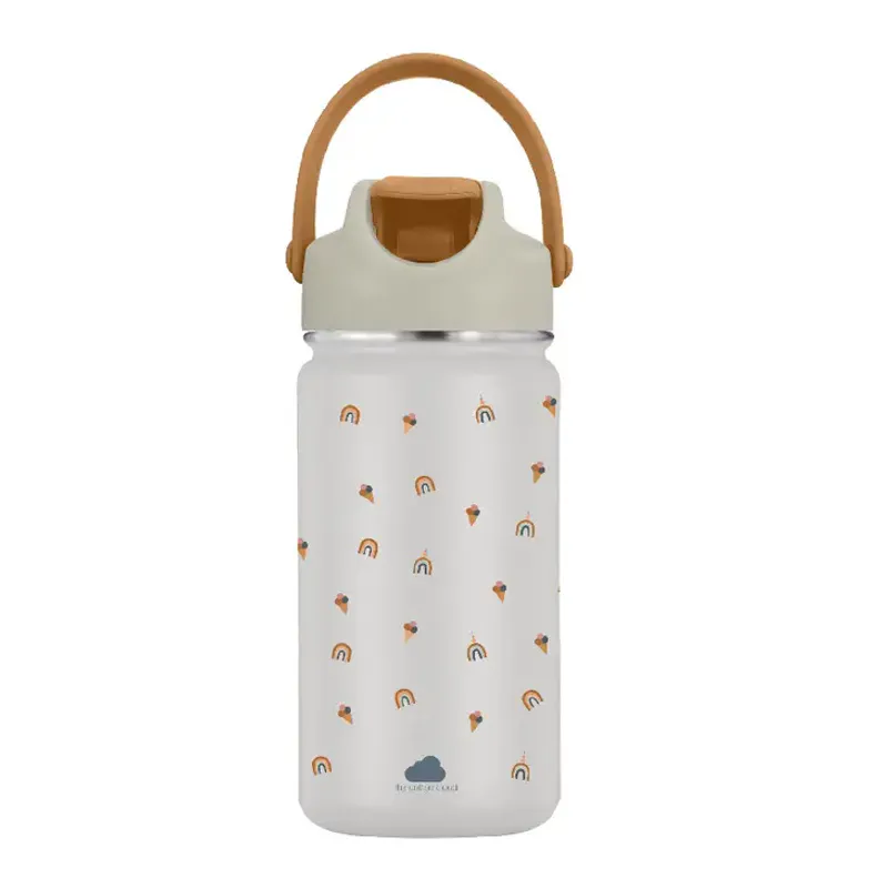 Isolert drikkeflaske i stål til barn, Rainbow / The Cotton Cloud