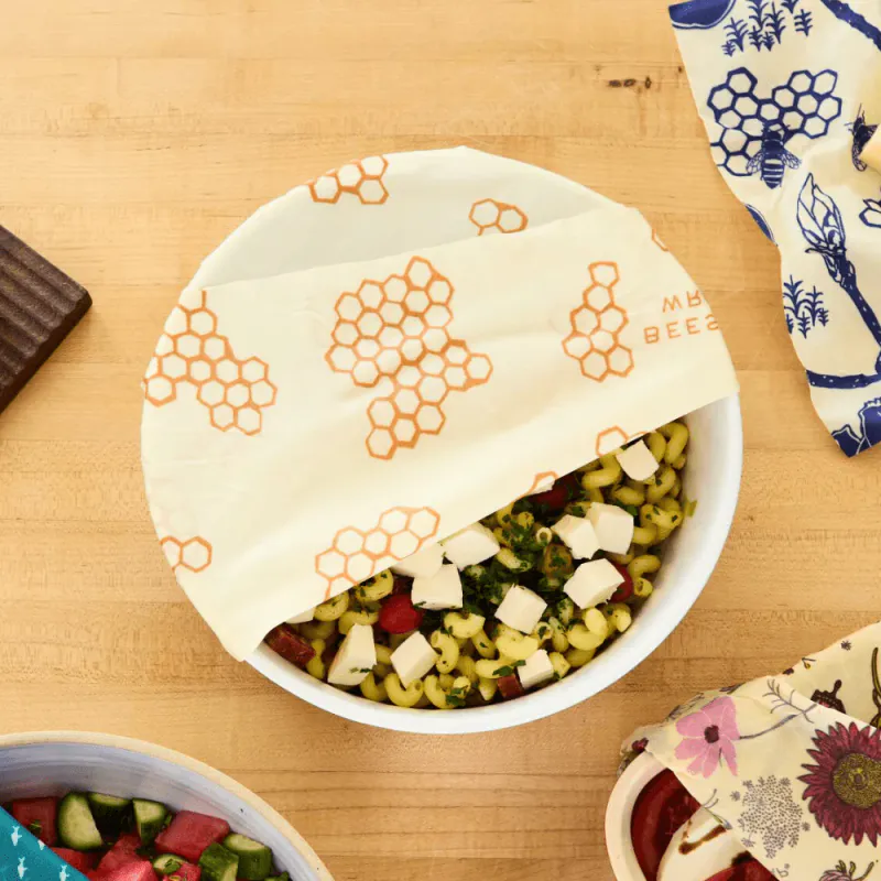 3pk bivoksark str.Large - Honeycomb / Bee´s Wrap