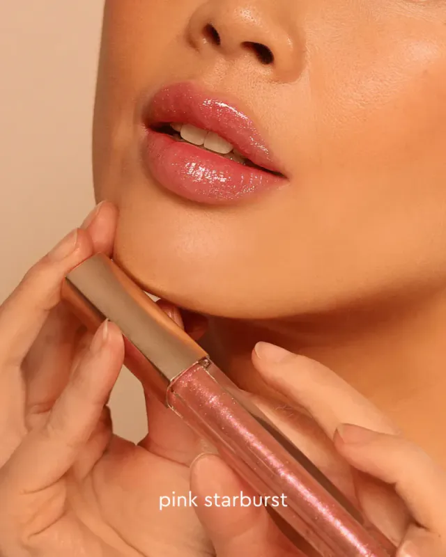 Plumping Lip Gloss - Pink Starburst 3.5ml / i.am.klean