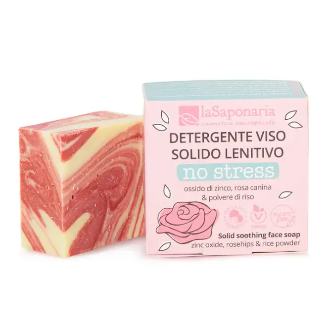 Hovedbilde No Stress Soothing Solid Face Cleanser 85g / La saponaria
