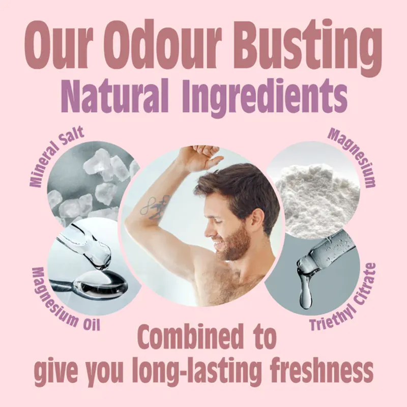 REFILL 300ml - Peony Blossom Natural Spray Deodorant / Salt of the Earth 
