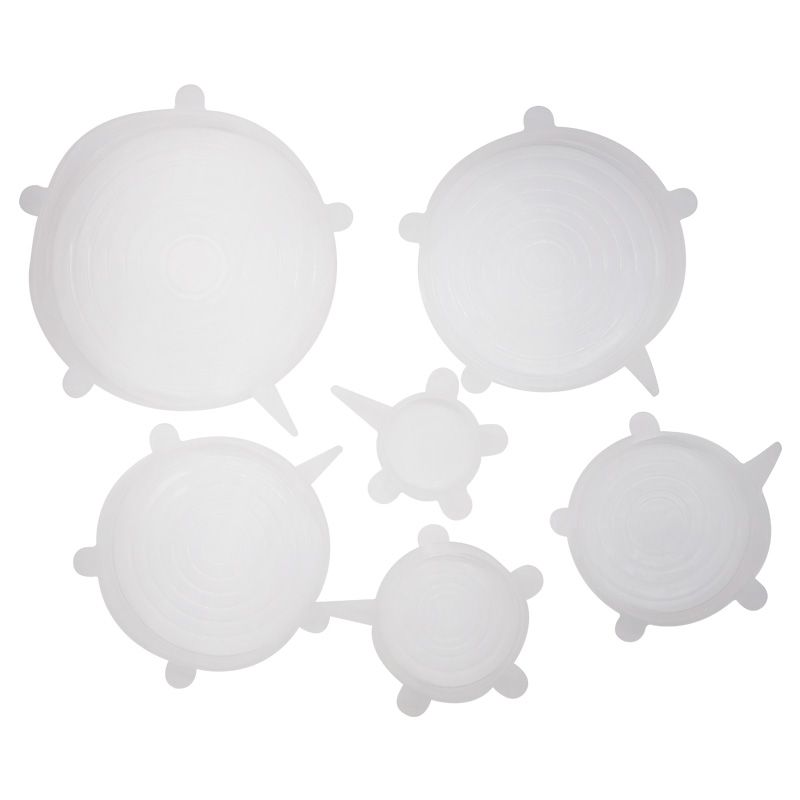 6-pk bolletrekk i silikon / Peach