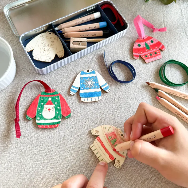 Christmas Jumper Decoration Kit / Cotton Twist