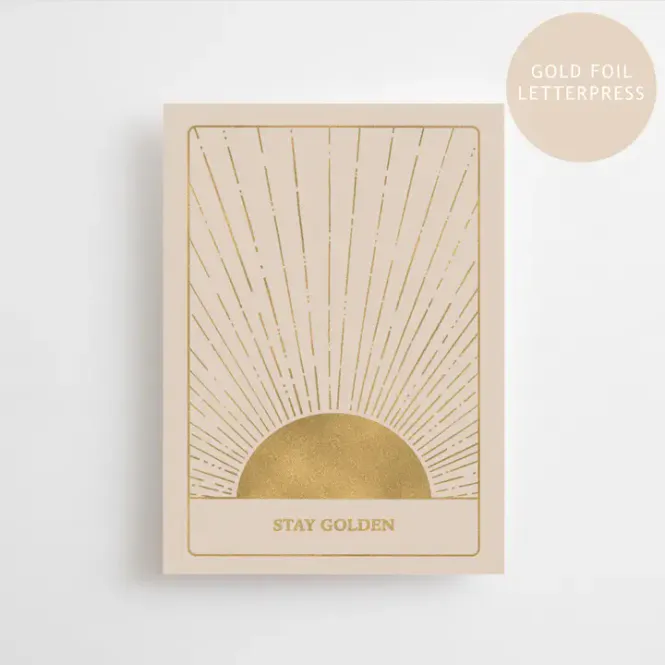 Hovedbilde Stay Golden - postkort / Anna Cosma