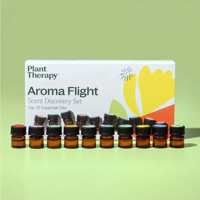 Hovedbilde 10 x 1ml - Topp 10 eteriske oljer - Aroma Flight  / Plant Therapy