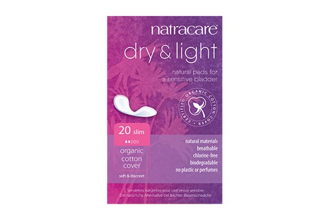 Hovedbilde 20 stk inkontinensbind Dry & Light / Natracare