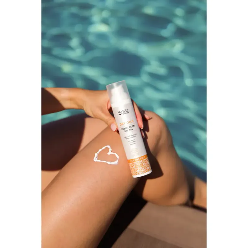 DRY OILS Face & Body Sunscreen SPF 35+ 100ml / Wooden Spoon