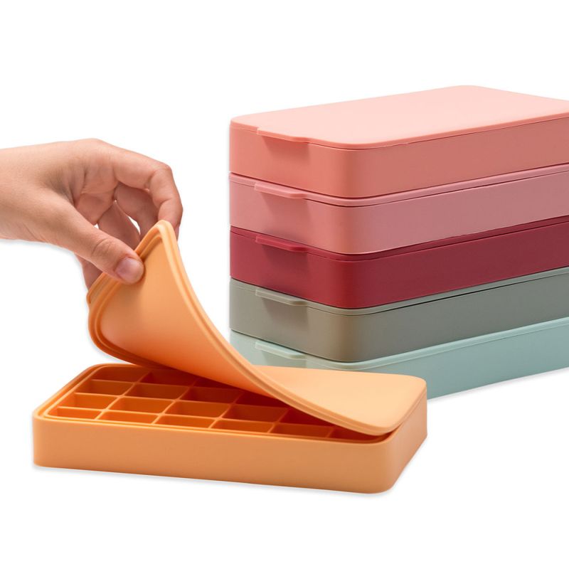 Isbitform i silikon, GRAY LILAC / Peach