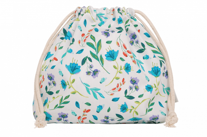 Hovedbilde Våtpose med snøring, Flower Garden White / Hannahpad