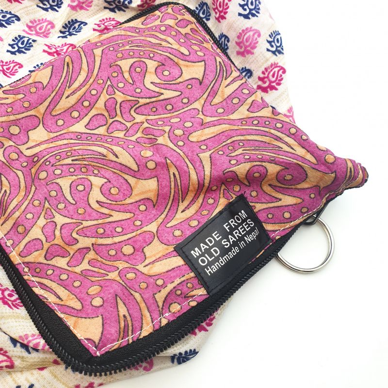 Sammenleggbart handlenett av gjenbrukte Sarier / Siesta