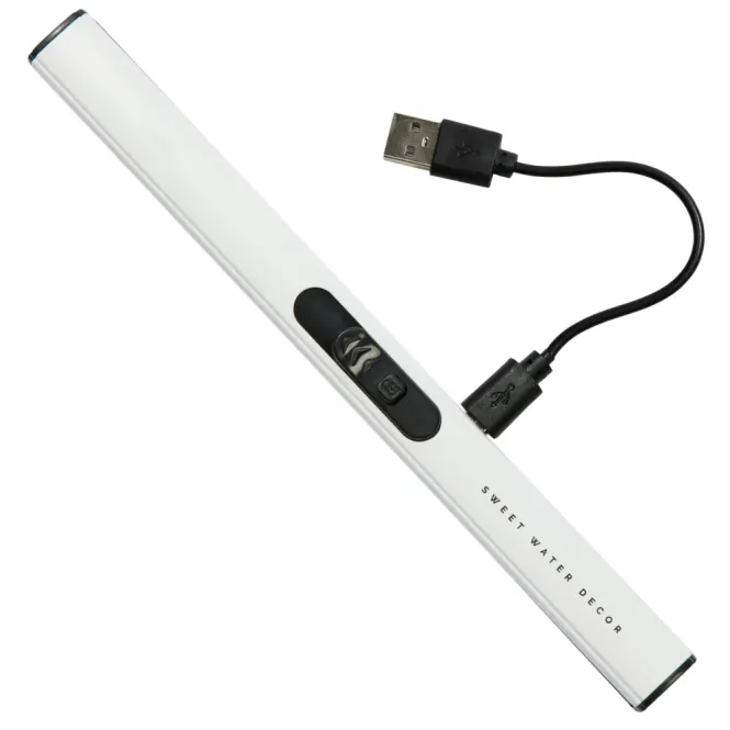 Hovedbilde Oppladbar elektrisk lighter med USB, Hvit / Sweet Water Decor