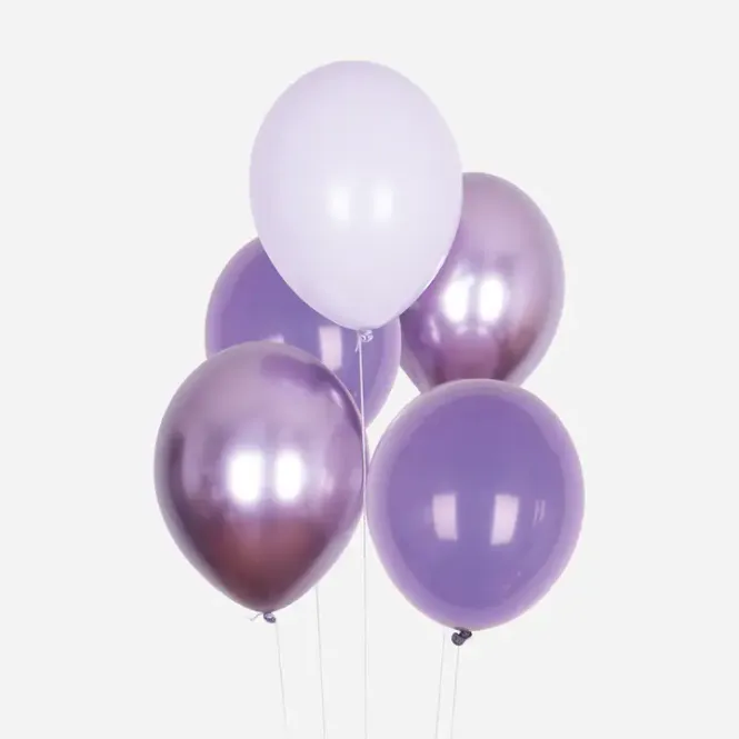 Hovedbilde Plastfrie ballonger, 10 stk Lilac Mix / My Little Day