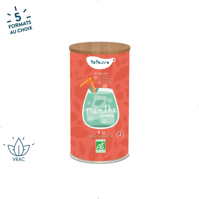 Organic Rooibos Peppermint Flavor - Frosted Mint 100g / Tatasse