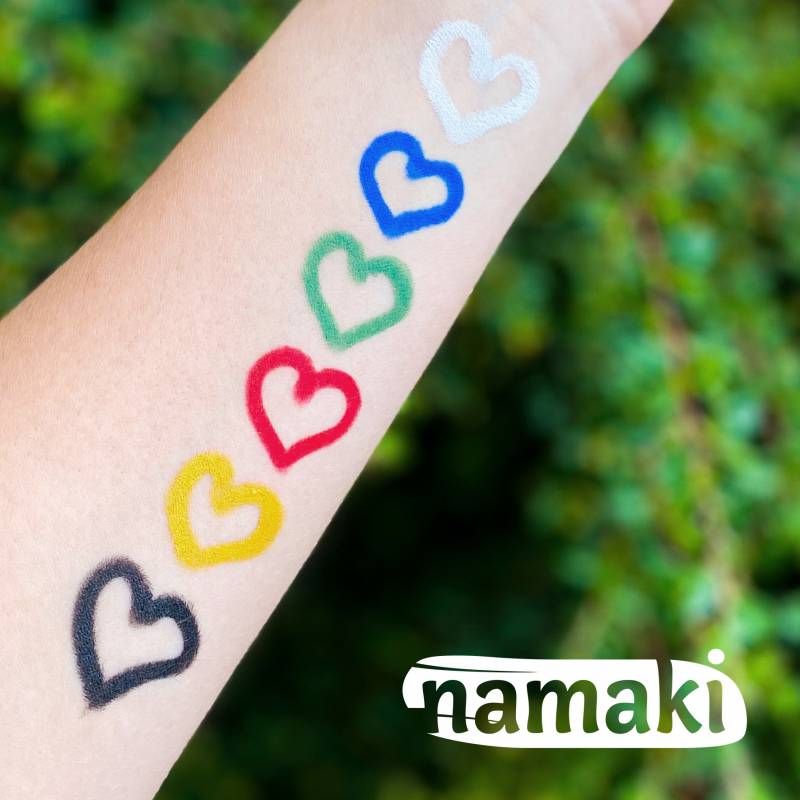 6 stk sminkeblyanter Rainbow / Namaki