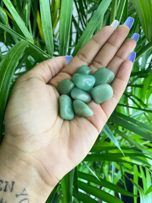 Grønn Aventurin / Peach and Pixie