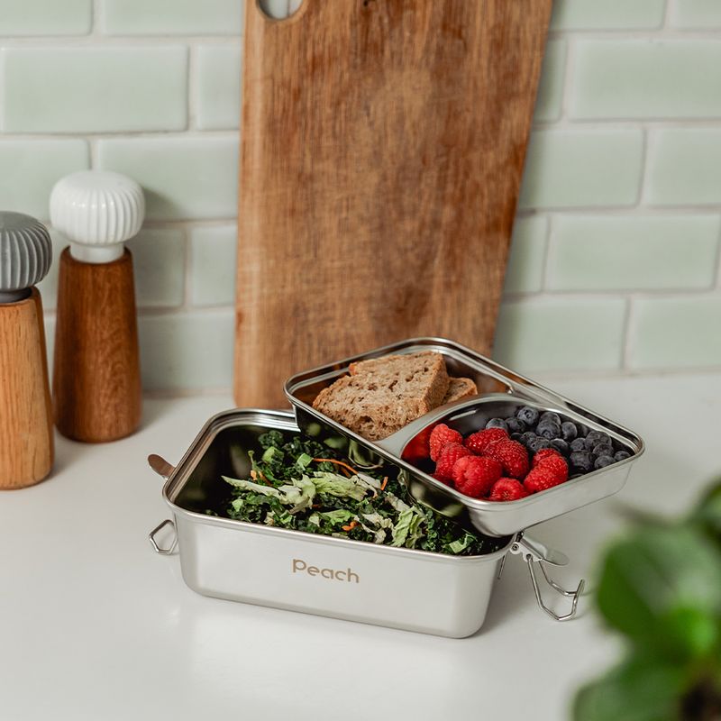 2-lags Bento Matboks, lekksikker, 1800ml / Peach