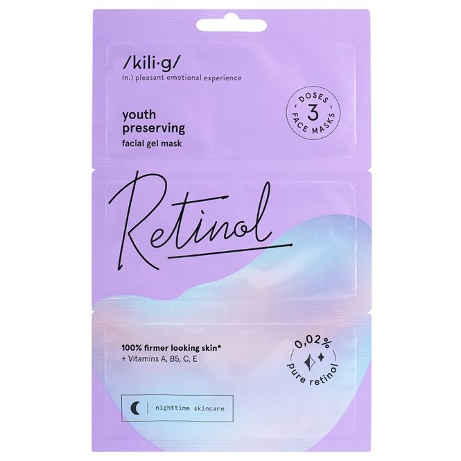 Hovedbilde RETINOL facial gel mask 3 x7g / kili·g 