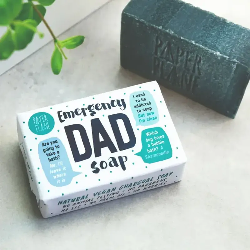 Emergency Dad Soap Natural Vegan 95g / Paper Plane