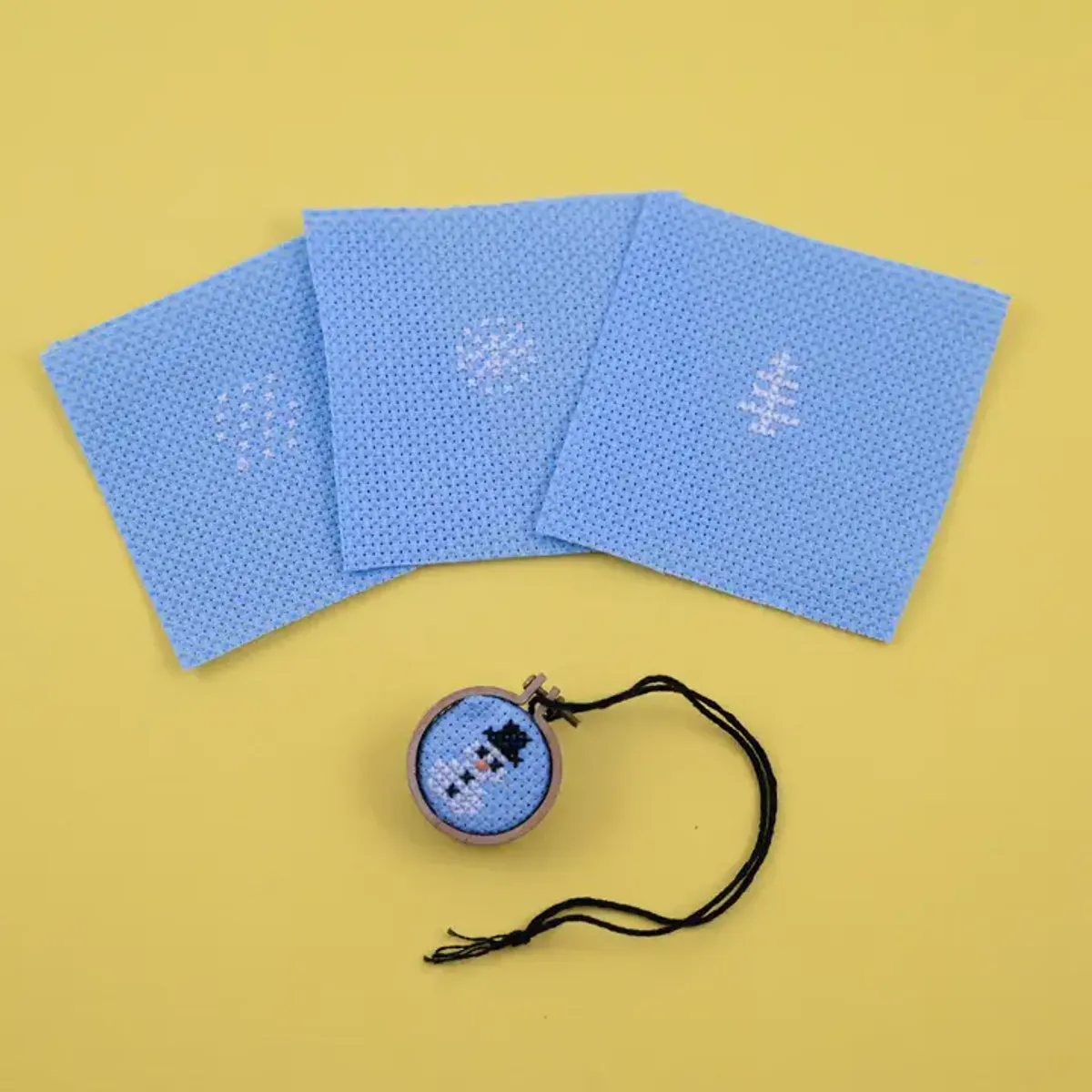 Let It Snow Cross Stitch Kit in A Matchbox / Marvling Bros Ltd 