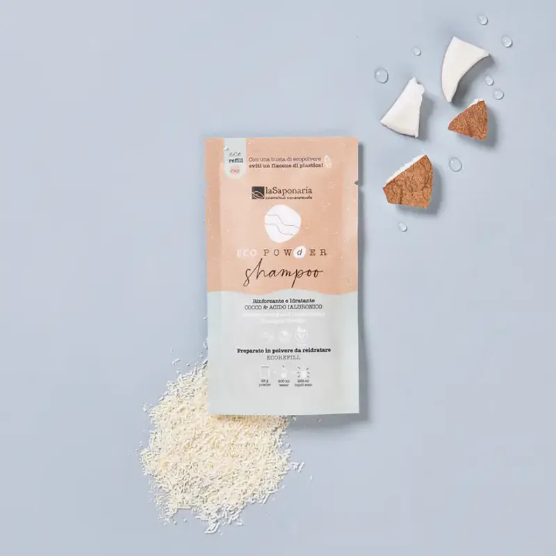 Refill Eco Powder Shampoo, strengthening  / La saponaria