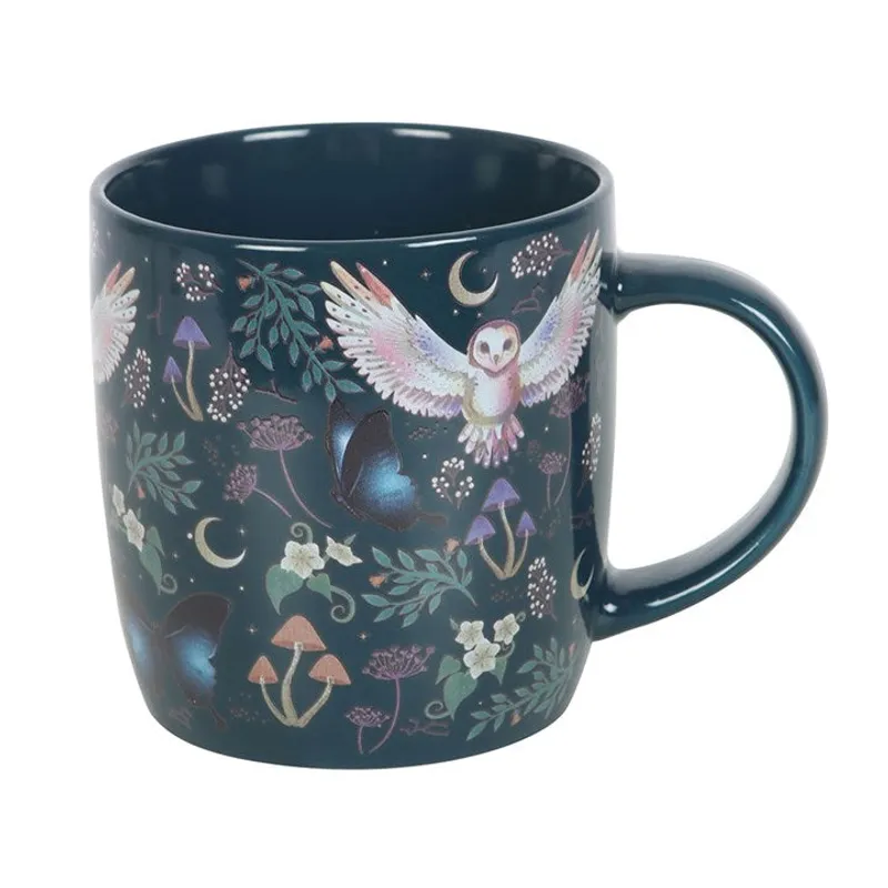Night Flight Owl Print Mug 340 ml, Something different
