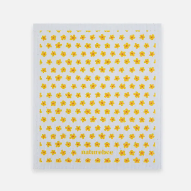 Hovedbilde Sponge Cloth, Yellow Flower / NatureBee