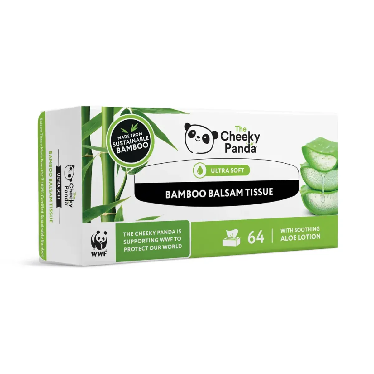 64 Bamboo Balsam Tissue / The Cheeky Panda