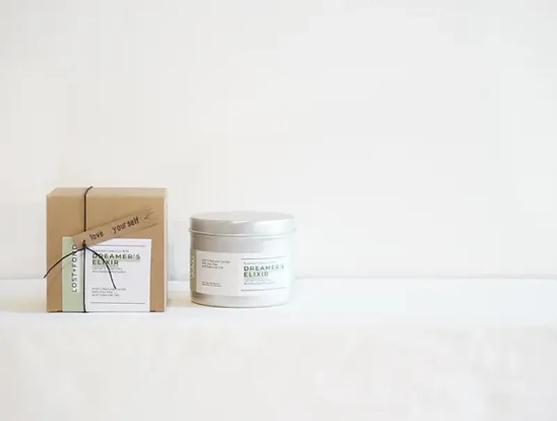 Lemon & Rosemary - soya duftlys 110ml / Lost + Fond