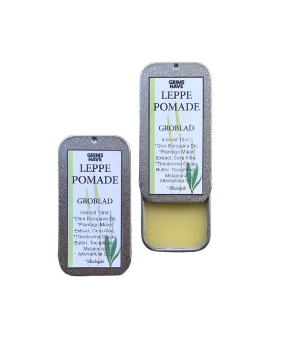 Hovedbilde Leppepomade med groblad, metallboks, 7ml / Grims Have