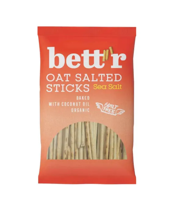 Hovedbilde Oat Salted Sticks Sea Salt - økologisk 50g / Bett´r