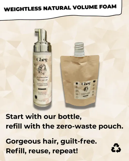 Hovedbilde REFILL Volume Foam - Duftfri 200ml / Chey Haircare