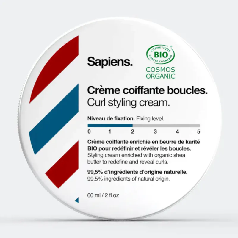 Organic Curl Styling Cream 60ml / Sapiens