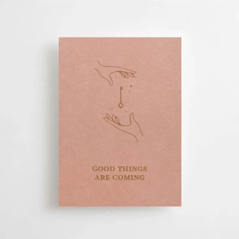 Good Things Are Coming - Mini Card / Anna Cosma