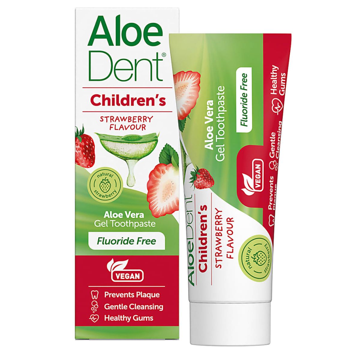 Children`s Aloe Vera Toothpaste - Fluoride Free 50ml / AloeDent