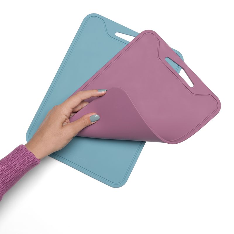 Skjærebrett i silikon, Desert Sage / Peach