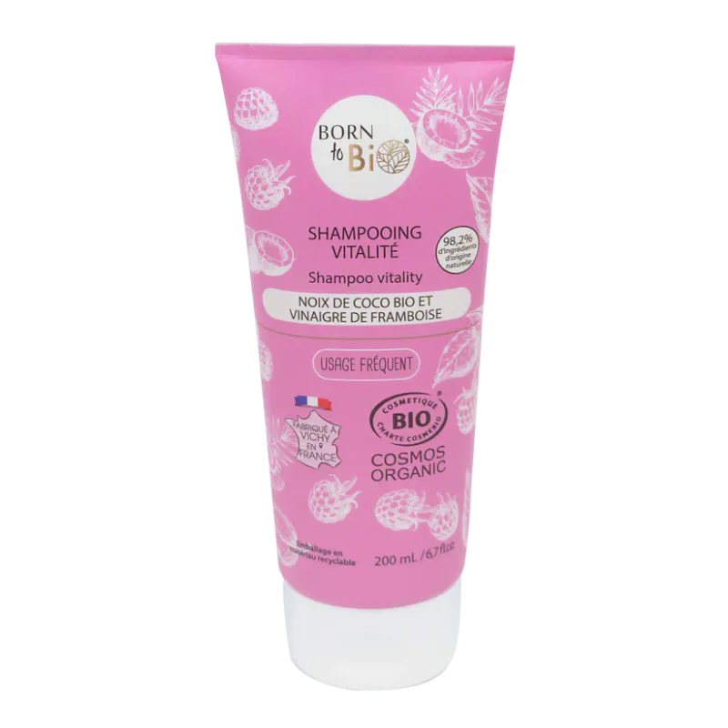 Coco-Raspberry Shampoo, Vitality 200ml / Born to Bio