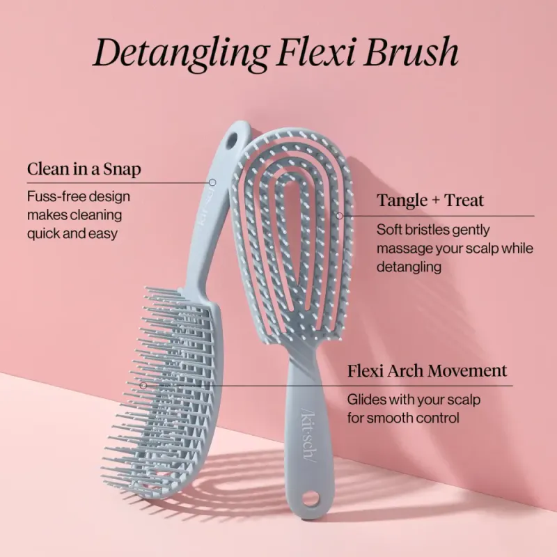 Detangling FLEXI Brush, Hazel Blue / Kitsch