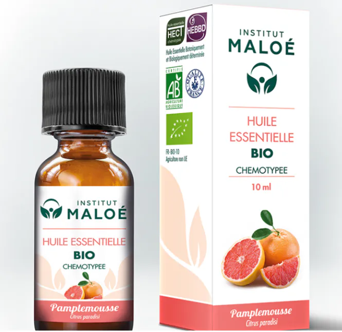 Hovedbilde Grapefrukt eterisk olje 10 ml, økologisk / Institut Maloé