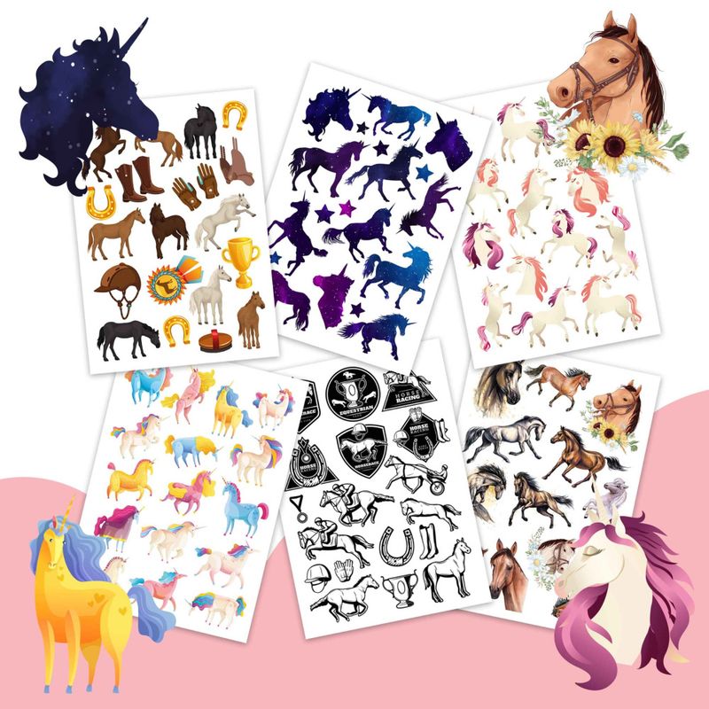 Hester - midlertidig tatovering til barn / Papierdrachen