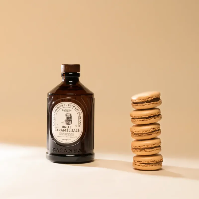 Raw Salted Caramel Syrup, Organic 400ml / Bacanha