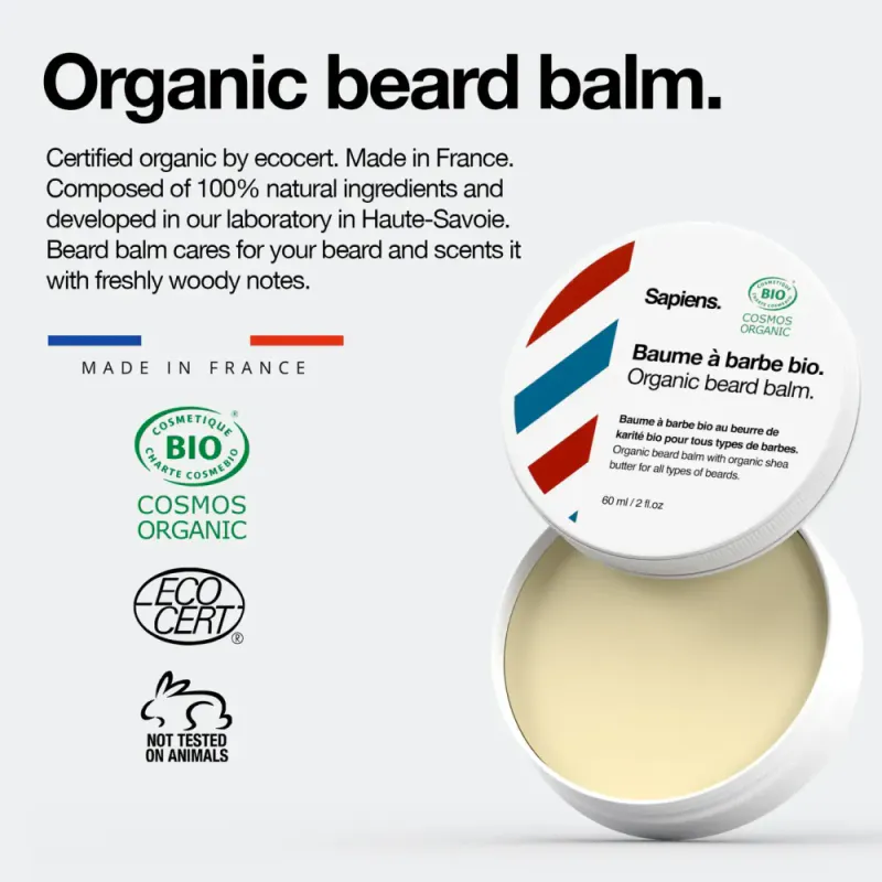 Organic Beard Balm 60ml / Sapiens