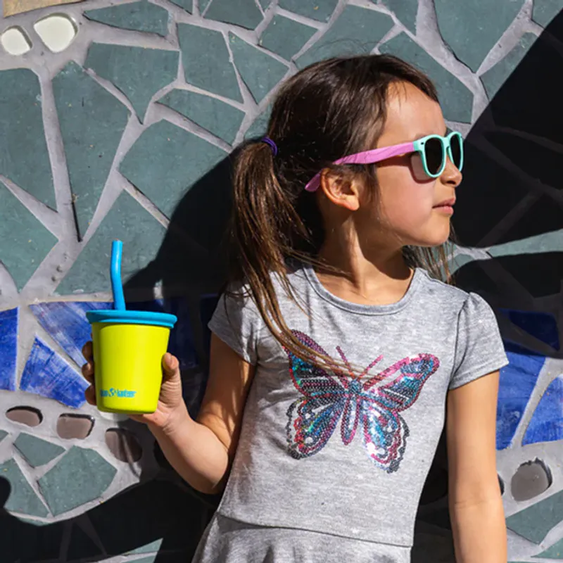 Kid Cup Straw Lid 296 ml, Hawaiian Ocean / Klean K
