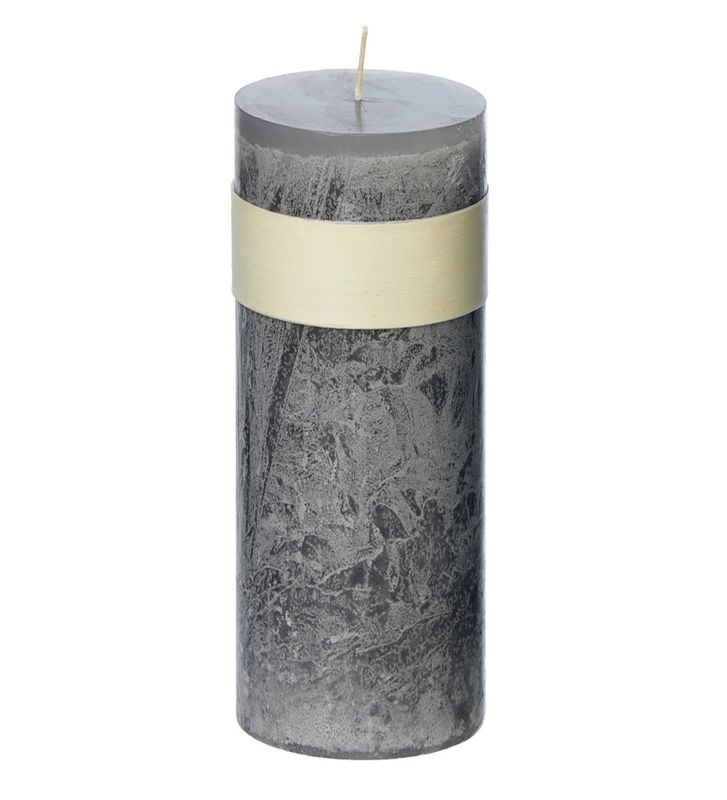 Timber® Candles Kubbelys Grey, 8 x 23 cm / Vance Kitira