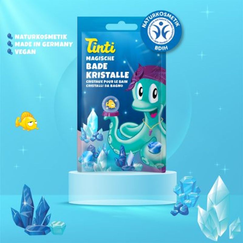 Badekrystaller, Blå 60g / Tinti
