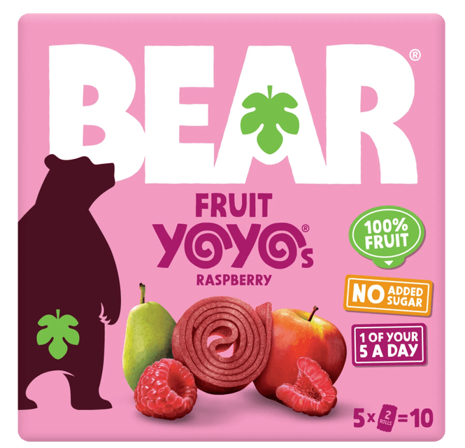 Hovedbilde 5-pk Fruktrull med bringebær, Yo-Yo`s 5 x 20g / BEAR