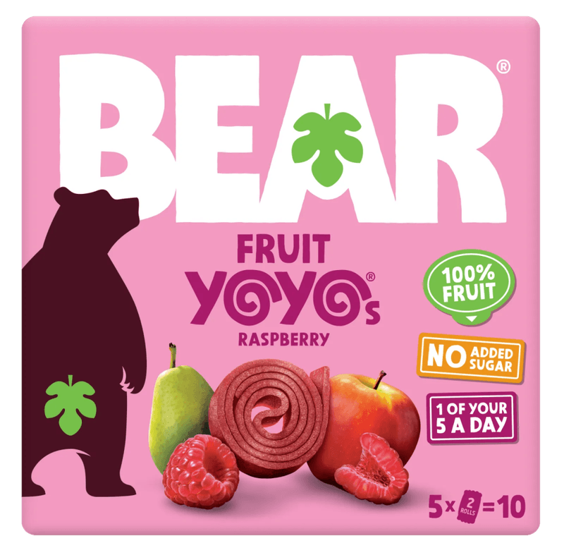 5-pk Fruktrull med bringebær, Yo-Yo`s 5 x 20g / BEAR