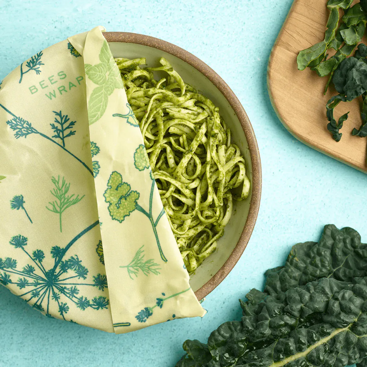 3pk vegansk voksark str. S,M,L - Herb Garden / Bee´s Wrap